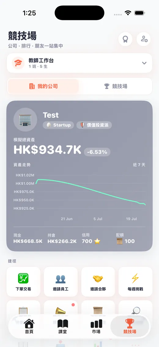 競技場：我的投資公司